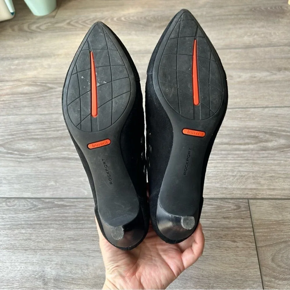 Rockport Black Cutout Kalila Suede Bootie - Picture 13 of 16